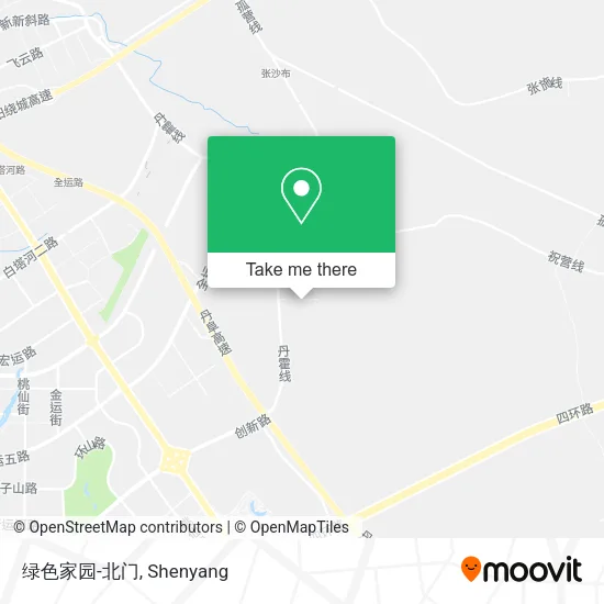 绿色家园-北门 map