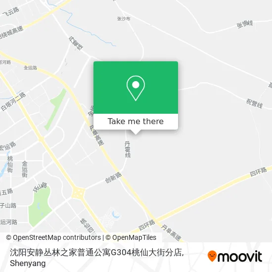 沈阳安静丛林之家普通公寓G304桃仙大街分店 map