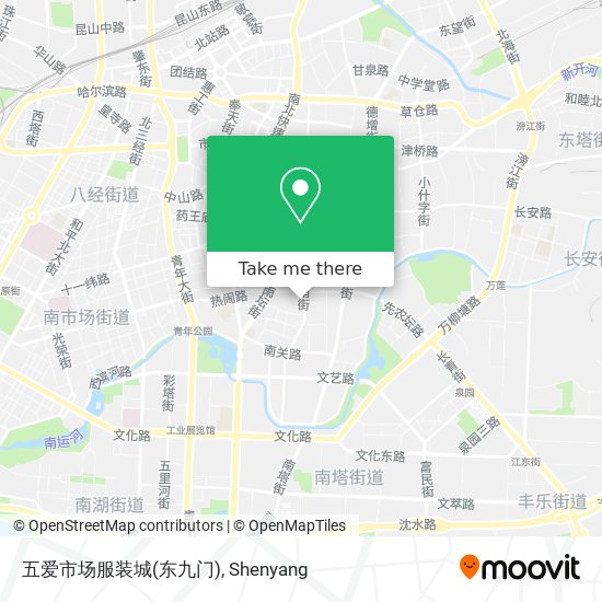 五爱市场服装城(东九门) map