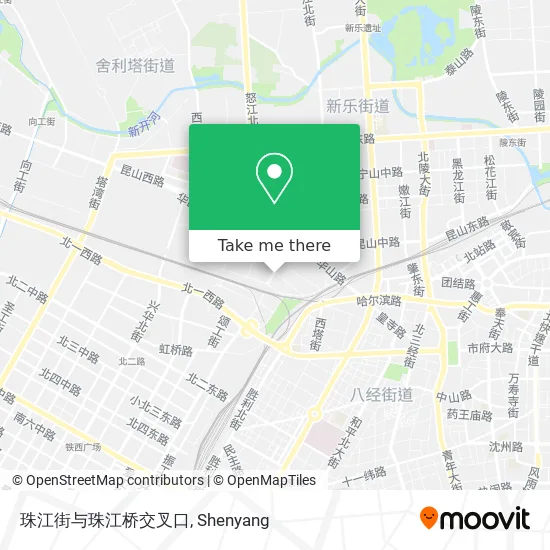 珠江街与珠江桥交叉口 map
