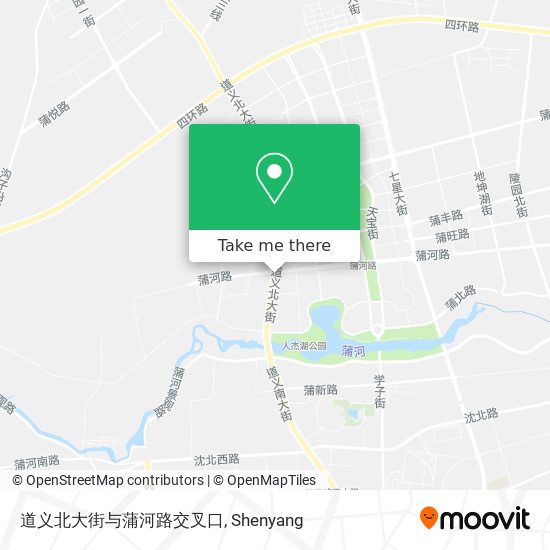道义北大街与蒲河路交叉口 map