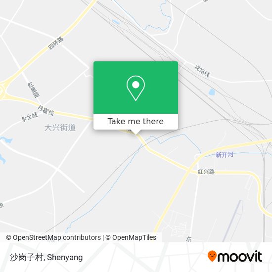 沙岗子村 map