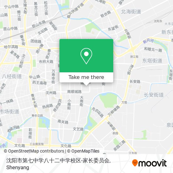 沈阳市第七中学八十二中学校区-家长委员会 map
