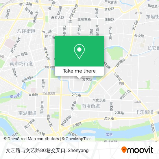 文艺路与文艺路80巷交叉口 map