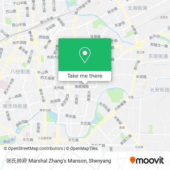 张氏帅府 Marshal Zhang's Manson map