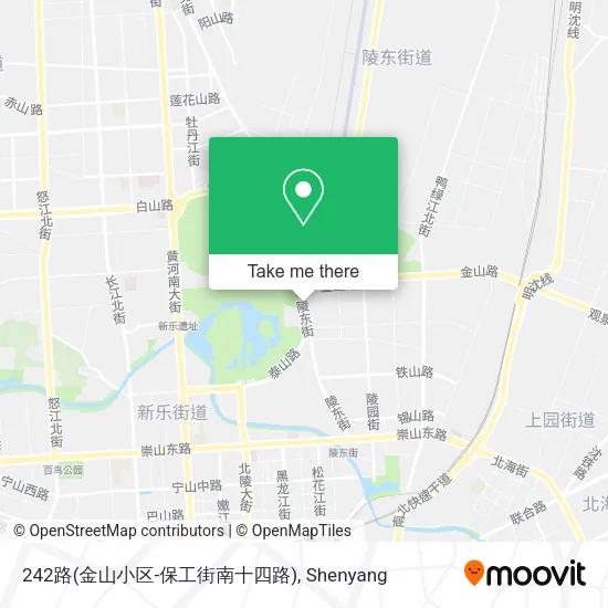 242路(金山小区-保工街南十四路) map