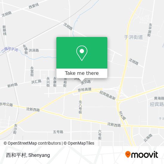 西和平村 map