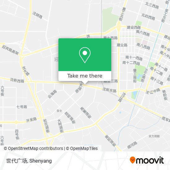 世代广场 map