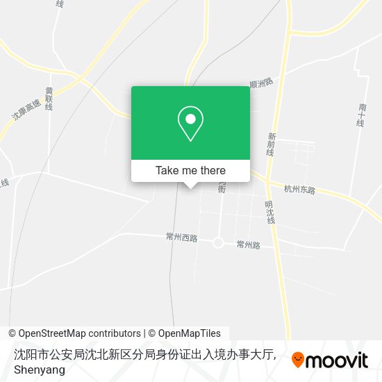 沈阳市公安局沈北新区分局身份证出入境办事大厅 map