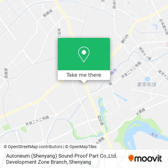 Autoneum (Shenyang) Sound-Proof Part Co.,Ltd. Development Zone Branch map