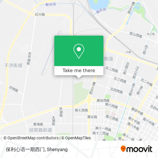 保利心语一期西门 map