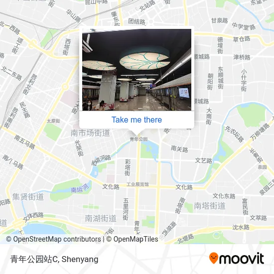 青年公园站C map