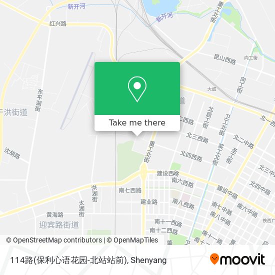 114路(保利心语花园-北站站前) map