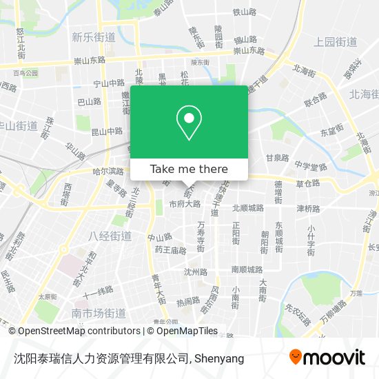 沈阳泰瑞信人力资源管理有限公司 map