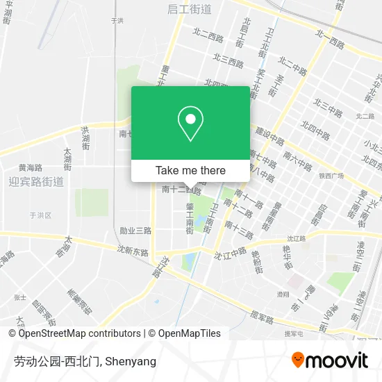 劳动公园-西北门 map