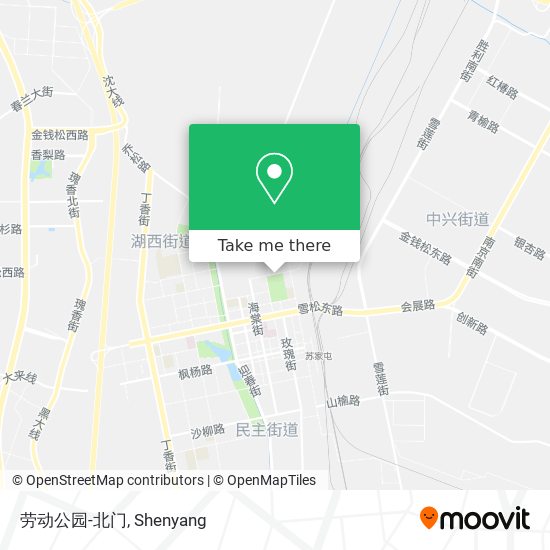劳动公园-北门 map