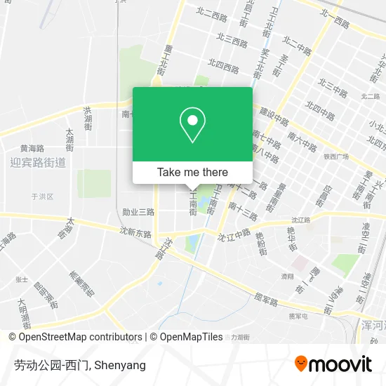 劳动公园-西门 map