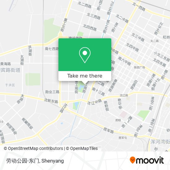 劳动公园-东门 map