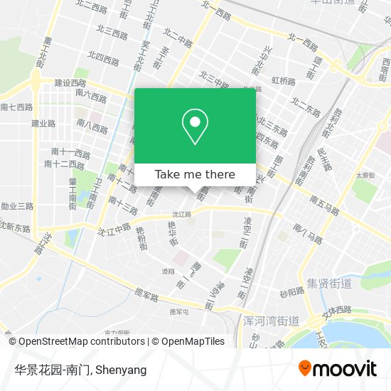 华景花园-南门 map