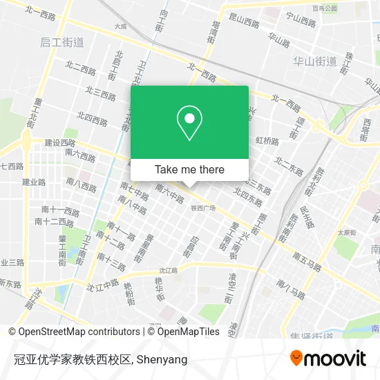 冠亚优学家教铁西校区 map