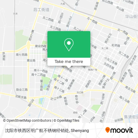 沈阳市铁西区明广航不锈钢经销处 map