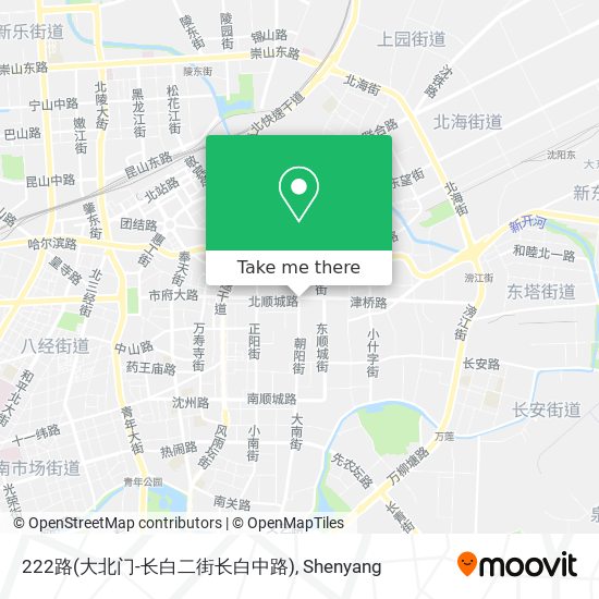 222路(大北门-长白二街长白中路) map