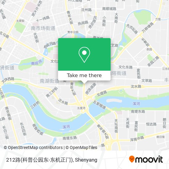 212路(科普公园东-东机正门) map