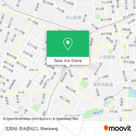沈阳站-东A进站口 map