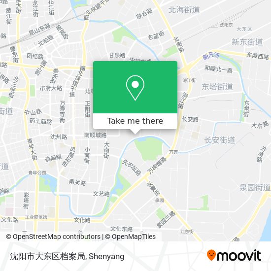 沈阳市大东区档案局 map