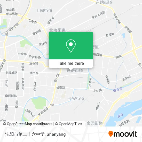 沈阳市第二十六中学 map