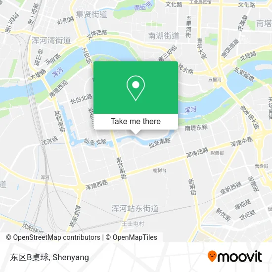 东区B桌球 map