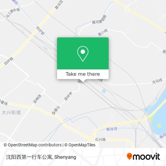 沈阳西第一行车公寓 map