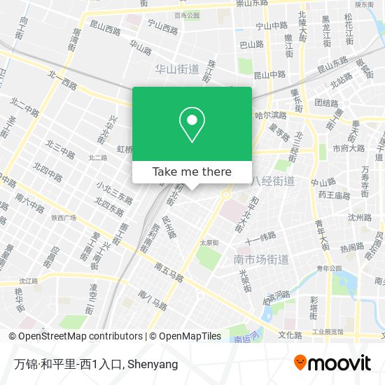 万锦·和平里-西1入口 map