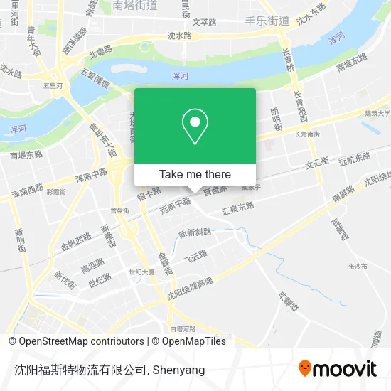 沈阳福斯特物流有限公司 map