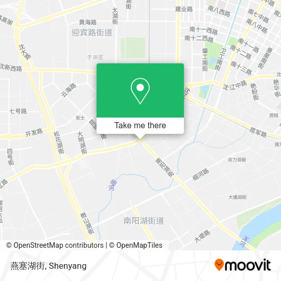 燕塞湖街 map