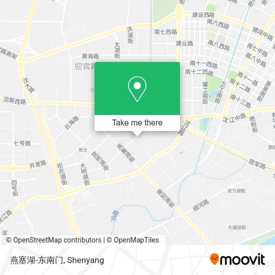 燕塞湖-东南门 map