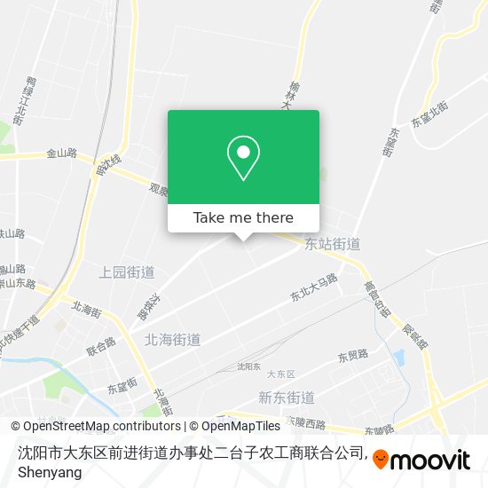 沈阳市大东区前进街道办事处二台子农工商联合公司 map