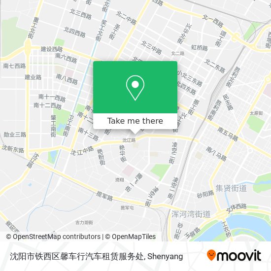沈阳市铁西区馨车行汽车租赁服务处 map