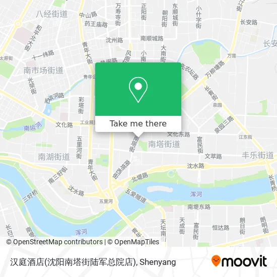 汉庭酒店(沈阳南塔街陆军总院店) map