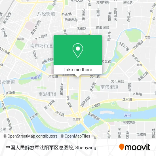 中国人民解放军沈阳军区总医院 map