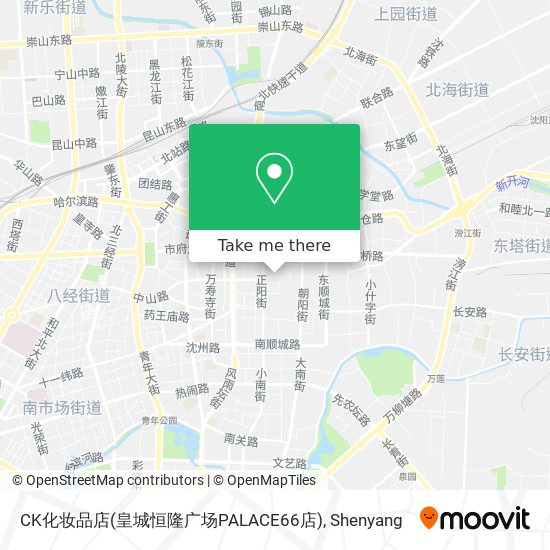 CK化妆品店(皇城恒隆广场PALACE66店) map