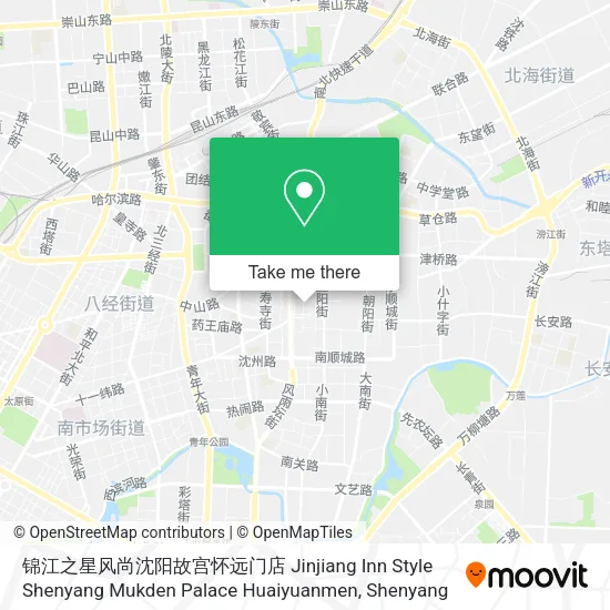 锦江之星风尚沈阳故宫怀远门店 Jinjiang Inn Style Shenyang Mukden Palace Huaiyuanmen map