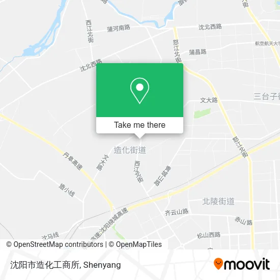 沈阳市造化工商所 map
