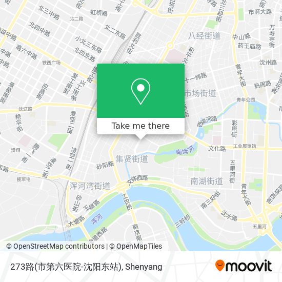 273路(市第六医院-沈阳东站) map
