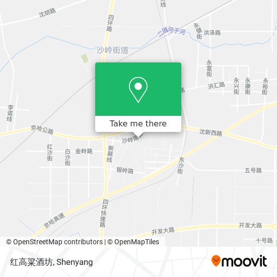 红高粱酒坊 map