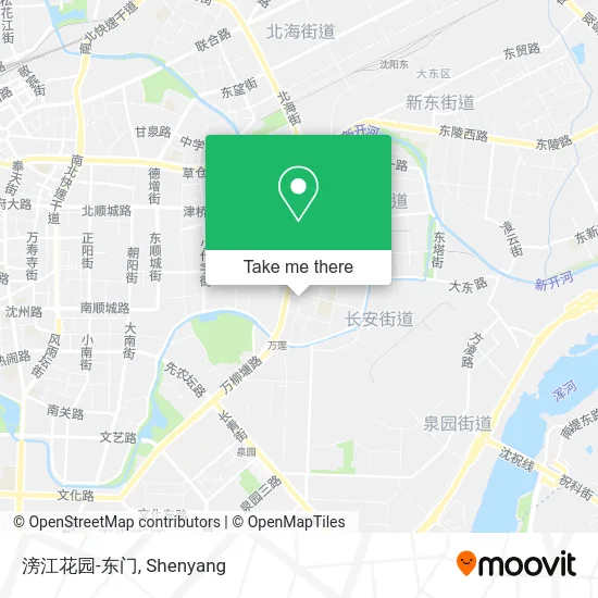 滂江花园-东门 map