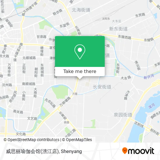 威思丽瑜伽会馆(滂江店) map