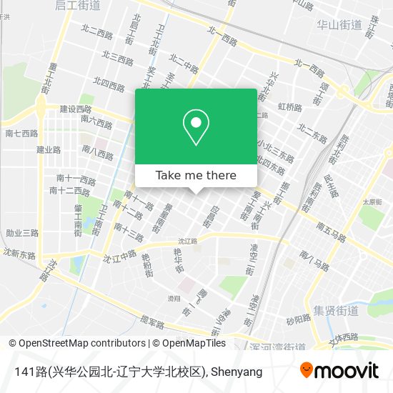 141路(兴华公园北-辽宁大学北校区) map