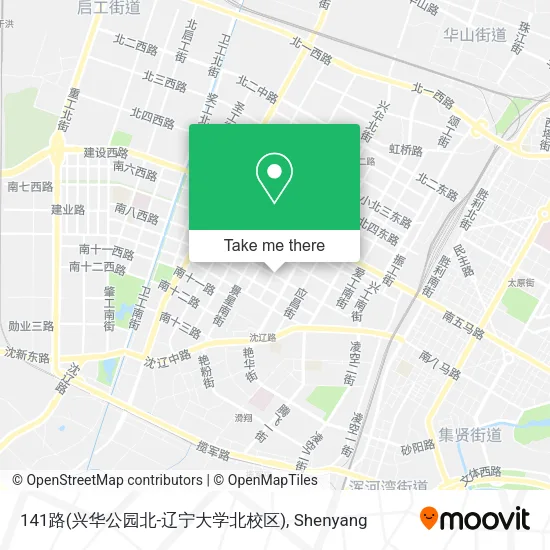 141路(兴华公园北-辽宁大学北校区) map