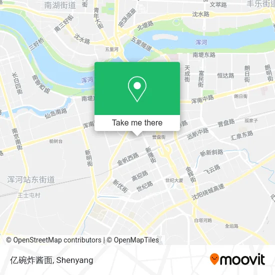 亿碗炸酱面 map